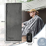Підкладка для спального мішка Naturehike CNK2450WS024, фліс, графіт, фото 2