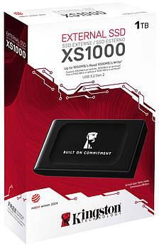 Зовнішній накопичувач SSD: 1TB Kingston SXS1000 Black (SXS1000/1000GA)