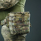 Військовий підсумок "Нерозсипайка" від Kiborg Мультикам з кріпленням MOLLE та NIR-просочення, фото 6