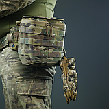 Військовий підсумок "Нерозсипайка" від Kiborg Мультикам з кріпленням MOLLE та NIR-просочення, фото 7