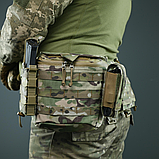 Армійський тактичний підсумок "Нерозсипайка" Militex Cordura original USA Мультикам для скидання магазинів, фото 6