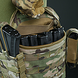 Армійський тактичний підсумок "Нерозсипайка" Militex Cordura original USA Мультикам для скидання магазинів, фото 9