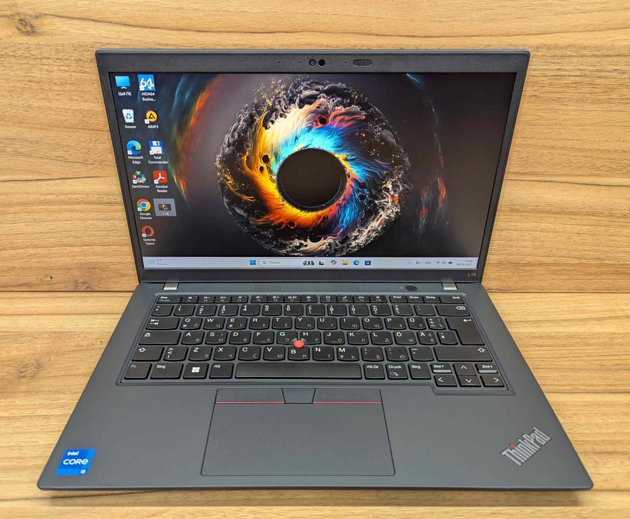 Б/в Ультрабук Lenovo ThinkPad L14 Gen 4 14" 1920x1080| Core i5-1335U| 16 GB RAM| 256 GB SSD| Iris Xe