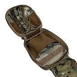 Аптечка швидкого скидання Militex Cordura original USA Мультикам | 21 х 29 х 7 см, фото 9