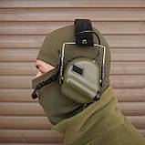 Тактична гарнітура EARMOR M32 Навушники для стрільби з мікрофоном З універсальним кріпленням Олива, фото 9