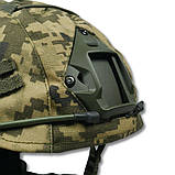 Камуфляжний Кавер на Шолом FAST Піксель 14мм Кавер на Каску Чохол для Балістичного Шолому, фото 4