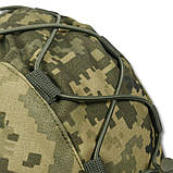 Камуфляжний Кавер на Шолом FAST Піксель 14мм Кавер на Каску Чохол для Балістичного Шолому, фото 6