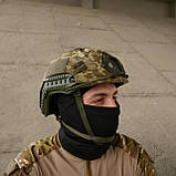 Камуфляжний Кавер на Шолом FAST Піксель 14мм Кавер на Каску Чохол для Балістичного Шолому, фото 9