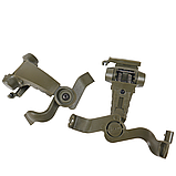 Кріплення для активних Навушників "чебурашки" Навісне кріплення EARMOR M16C на Шолом, фото 5