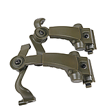 Кріплення для активних Навушників "чебурашки" Навісне кріплення EARMOR M16C на Шолом, фото 9