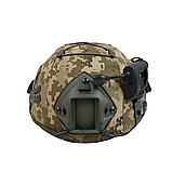 Повний бойовий Комплект ( Балістични Шолом з Кавером + Навушниками + Ліхтарик) для військових, фото 6