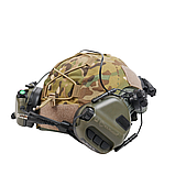 Повний Комплект (балістичного Шолому з кавером + Навушниками + Ліхтариком) Захист для військових, фото 5