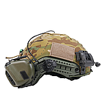 Повний Комплект (балістичного Шолому з кавером + Навушниками + Ліхтариком) Захист для військових, фото 6