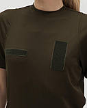 Футболка швидкосохнуча тактична жіноча BEZET хакі, фото 4