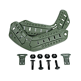 Комплект (бічних рейок для шолома + болтів для кріплення) FAST олива | Протиударний пластик ABS, фото 7