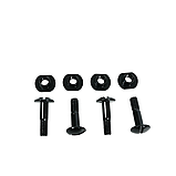 Комплект (бічних рейок для шолома + болтів для кріплення) FAST олива | Протиударний пластик ABS, фото 8