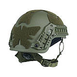 Балістичний шолом Sestan-Busch Helmet Olive M-(55-57 см) + кавер, фото 3