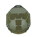 Балістичний шолом Sestan-Busch Helmet Olive M-(55-57 см) + кавер, фото 4