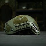Балістичний шолом Sestan-Busch Helmet Olive M-(55-57 см) + кавер, фото 6