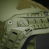 Балістичний шолом Sestan-Busch Helmet Olive M-(55-57 см) + кавер, фото 9