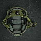 Балістичний шолом Sestan-Busch Helmet Olive M-(55-57 см) + кавер, фото 10