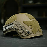 Балістичний шолом Sestan-Busch Helmet Coyote M + кавер, фото 7