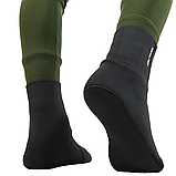 Тактичні неопренові Шкарпетки чорні 44| Комфортні Шкарпетки з плоским швом XXL, фото 3