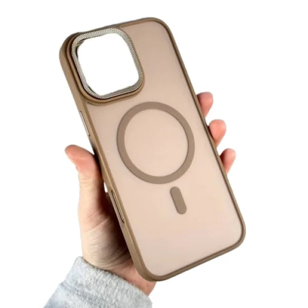Чохол-накладка Infinity MagSafe Corrugated Cover для iPhone 15 Pro Max Powder, фото 1