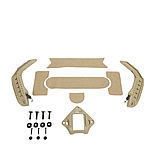 Комплект обвісу (NVG + рейкові кріпллення + velcro панелі + резинки для фіксації + болти ) для шолома FAST, MICH Койот, фото 2