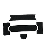 Комплект обвісу (NVG + рейкові кріпллення + velcro панелі + резинки для фіксації + болти ) для шолома FAST, MICH Койот, фото 2