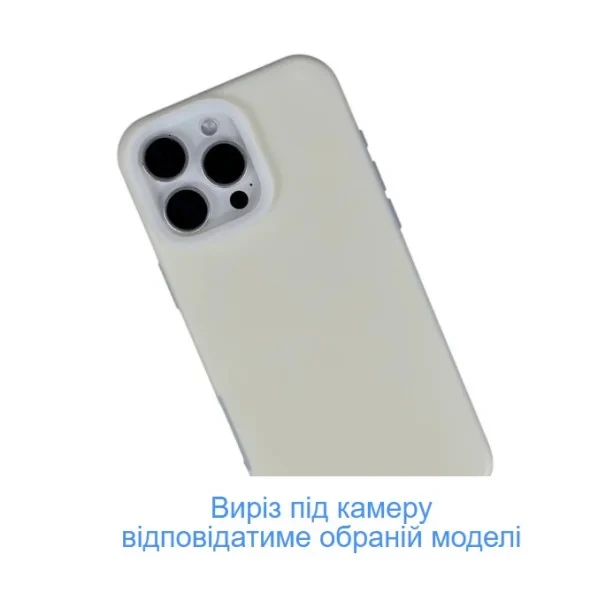 Чохол-накладка Infinity Matte Neone Cover для iPhone 16 White, фото 1