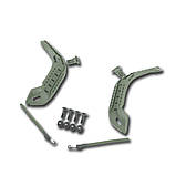 Армійські Бічні рейки + болти для шолома MICH 2000 Олива | Протиударний пластик ABS, фото 3