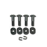 Армійські Бічні рейки + болти для шолома MICH 2000 Олива | Протиударний пластик ABS, фото 4