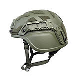 Кевларовий Тактичний Балістичний Шолом Protection Group Denmark NIJ IIIA клас олива (Данія) L, фото 3
