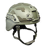 Кевларовий Тактичний Балістичний Шолом Protection Group Denmark NIJ IIIA клас олива (Данія) L, фото 4