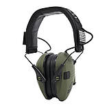 Активні Навушники Walker's Razor Slim Хакі Звукова активація стиснення реакція 0,02 секунд, фото 2