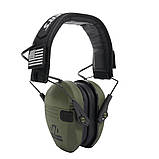 Активні Навушники Walker's Razor Slim Хакі Звукова активація стиснення реакція 0,02 секунд, фото 3