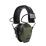 Активні Навушники Walker's Razor Slim Хакі Звукова активація стиснення реакція 0,02 секунд, фото 4