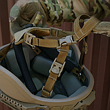 Балістичний шолом Sestan-Busch Helmet Coyote L-(57-60) MICH + кавер, фото 10