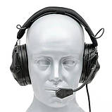 Активні тактичні Електроні навушники EARMOR M32 з Універсальним кріпленням Чорні, фото 6