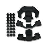 Армійський Комплект (підвісна система + подушки для шолому) Team Wendy Cam Fit (R) чорний, фото 3