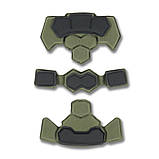 Комплект (підвісної системи + подушок для шолому Team Wendy Cam Fit (R) GEN.4 Хакі | ЕВА (етиленвінілацетат), фото 2