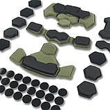 Комплект (підвісної системи + подушок для шолому Team Wendy Cam Fit (R) GEN.4 Хакі | ЕВА (етиленвінілацетат), фото 5