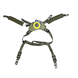 Комплект (підвісної системи + подушок для шолому Team Wendy Cam Fit (R) GEN.4 Хакі | ЕВА (етиленвінілацетат), фото 7