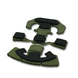 Набір протиударних подушок для шолому GEN.2 Хакі з технологією Zorbium | ЕВА (етиленвінілацетат), фото 2