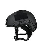 Шолом PE Fast З рівнем захисту NIJ IIIA Стандарт NATO Black розмір (L) та системою Team Wendy, фото 2