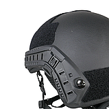 Шолом PE Fast З рівнем захисту NIJ IIIA Стандарт NATO Black розмір (L) та системою Team Wendy, фото 6