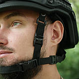 Шолом PE Fast З рівнем захисту NIJ IIIA Стандарт NATO Black розмір (L) та системою Team Wendy, фото 9