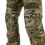 Штурмові XL(52) штани мультикам «Байрактар» Gen-5 RIPSTOP для військових | З карманами для вставних наколінників, фото 4