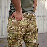 Штурмові XXXL(56) штани мультикам «Байрактар» Gen-5 RIPSTOP для військових | З карманами для вставних наколінників, фото 10